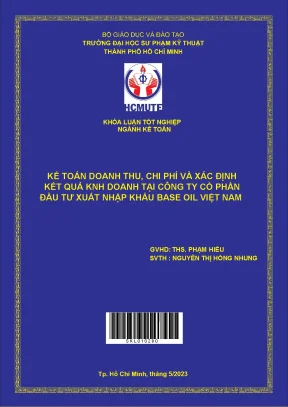 Kế Toán Doanh Thu và Chi Phí tại Base Oil Việt Nam