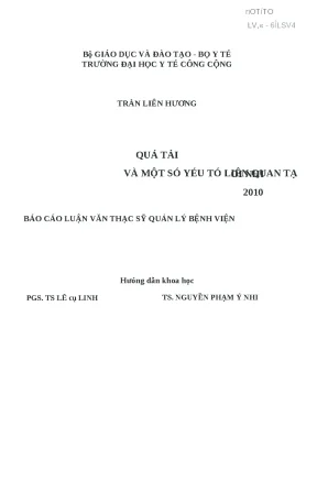 Nghiên cứu về tình trạng quá tải và các yếu tố liên quan