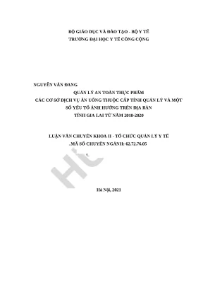 Quản lý an toàn thực phẩm tại Gia Lai: Tình hình và yếu