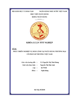 Phát Triển Nghiệp Vụ Bảo Lãnh Tại Ngân Hàng Thương Mại