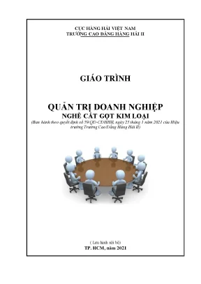 Giáo Trình Quản Trị Doanh Nghiệp Nghề Cắt Gọt Kim Loại