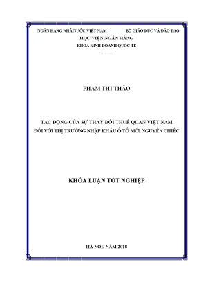 Tác Động Của Thay Đổi Thuế Quan Đến Thị Trường Nhập Khẩu