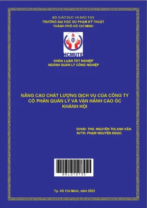 Nâng cao chất lượng dịch vụ tại công ty quản lý cao ốc