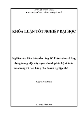 Quản Lý Hệ Thống Thông Tin Khóa Luận Tốt Nghiệp Đại Học