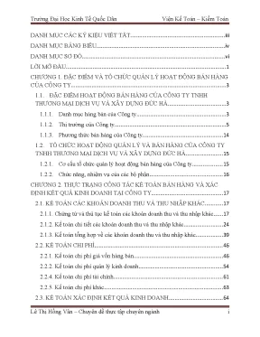 Cải Tiến Kế Toán Bán Hàng và Kết Quả Kinh Doanh tại Công