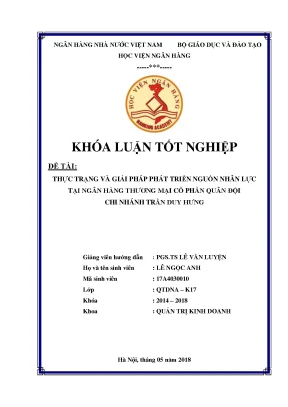 Giải Pháp Phát Triển Nguồn Nhân Lực Tại Ngân Hàng Thương