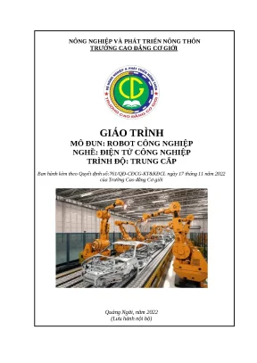 Giáo Trình Robot Công Nghiệp Cho Nghề Điện Tử Trung Cấp