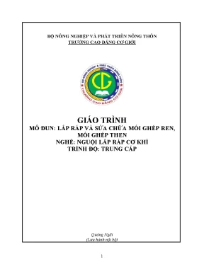 Giáo Trình Lắp Ráp và Sửa Chữa Mối Ghép Ren, Mối Ghép Then