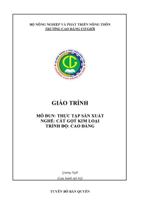 Giáo Trình Thực Tập Sản Xuất Nghề Cắt Gọt Kim Loại