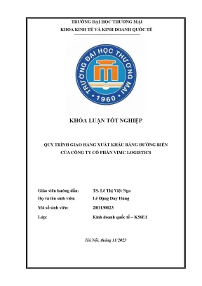 Quy trình giao hàng xuất khẩu bằng đường biển tại VIMC
