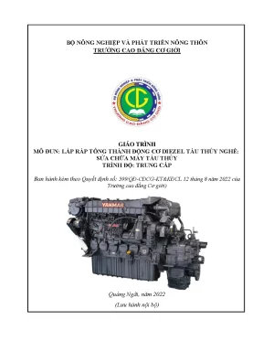 Giáo Trình Lắp Ráp Động Cơ Diesel Tàu Thủy