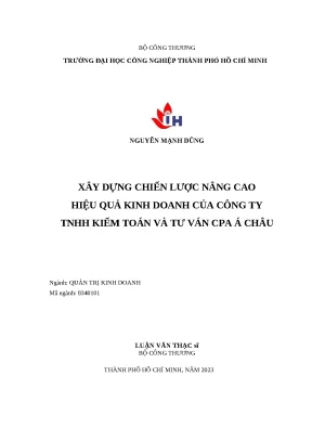 Chiến lược nâng cao hiệu quả kinh doanh cho Công ty TNHH