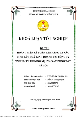 Cải Tiến Kế Toán Bán Hàng và Kết Quả Kinh Doanh tại Công
