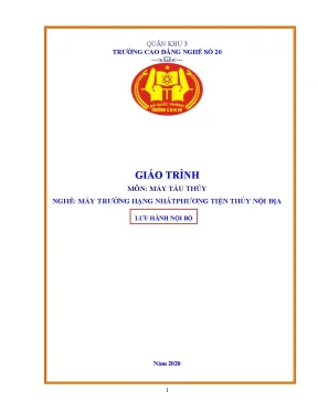 Giáo Trình Máy Tàu Thủy: Hiểu Biết Về Động Cơ Diesel