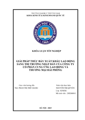Giải pháp xuất khẩu lao động sang Nhật Bản của Công ty
