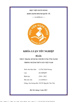 Khám Phá Chuỗi Cung Ứng Xanh Trong Ngành Thủy Sản Việt Nam