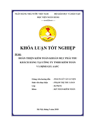 Hoàn Thiện Kiểm Toán Khoản Mục Phải Thu Khách Hàng Tại