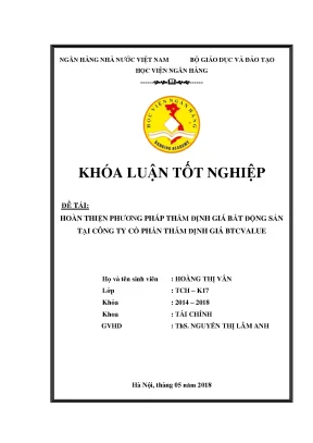 Phương Pháp Thẩm Định Giá Bất Động Sản Tại BTCValue:
