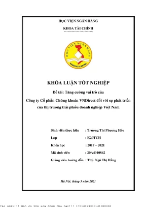 Vai trò của VNDirect trong phát triển thị trường trái