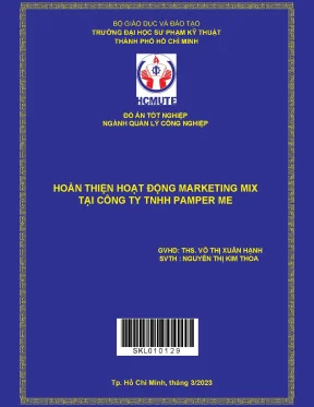 Tối ưu hóa hoạt động marketing mix tại công ty TNHH