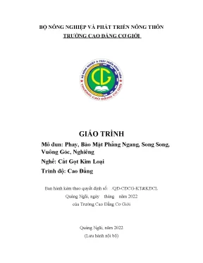 Giáo Trình Phay và Bào Mặt Phẳng Ngang, Song Song, Vuông 