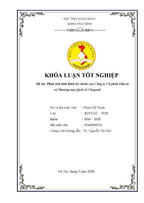Phân Tích Tình Hình Tài Chính Công Ty Cổ Phần Đầu Tư và