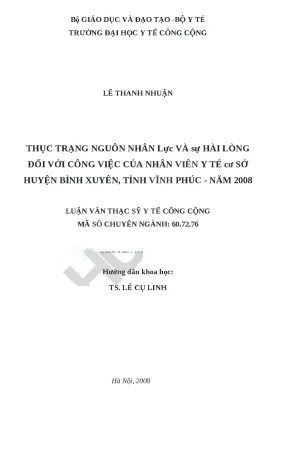 Đánh Giá Nguồn Nhân Lực và Sự Hài Lòng Công Việc của