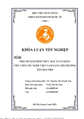 Giải pháp thúc đẩy xuất khẩu thủ công mỹ nghệ Việt Nam