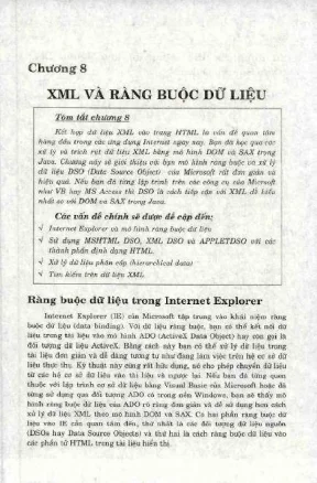 Giáo trình XML: Ràng buộc dữ liệu & Ứng dụng DSO (P2)