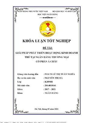 Giải pháp tối ưu hóa kinh doanh thẻ tại ngân hàng Á Châu