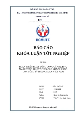 Cải Thiện Dịch Vụ Marketing Trực Tuyến Tại Công Ty