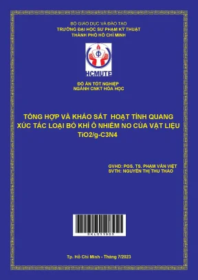Khảo sát hoạt tính quang xúc tác của vật liệu