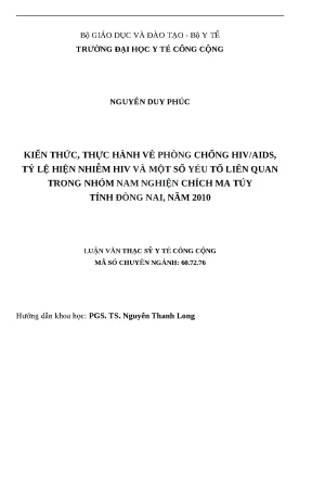 Nghiên cứu về kiến thức và thực hành phòng chống