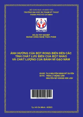 Tác động của bột rong biển đến tính chất lưu biến và
