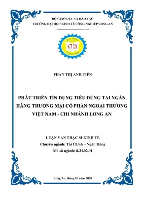 Giải pháp phát triển tín dụng tiêu dùng tại Vietcombank