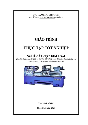 Giáo Trình Thực Tập Tốt Nghiệp Nghề Cắt Gọt Kim Loại