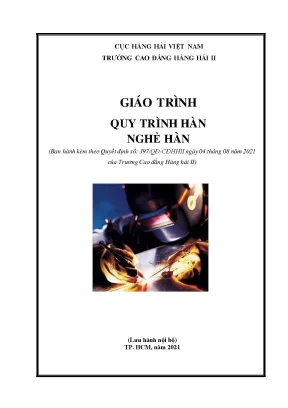 Giáo Trình Quy Trình Hàn: Hướng Dẫn Chi Tiết và Ý Nghĩa