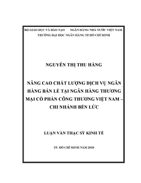 Nâng cao chất lượng dịch vụ ngân hàng bán lẻ tại