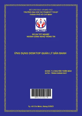 Phần mềm quản lý sân bóng đá hiệu quả