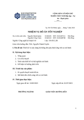 Hệ thống đèn pha thích ứng cho xe mô hình: Thiết kế và