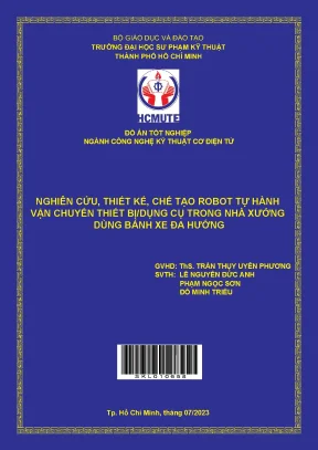 Robot Tự Hành Vận Chuyển Thiết Bị Trong Nhà Xưởng Với