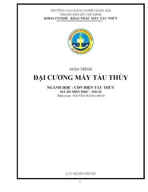 Giáo Trình Đại Cương Máy Tàu Thủy - Khoa Cơ Khí Trường