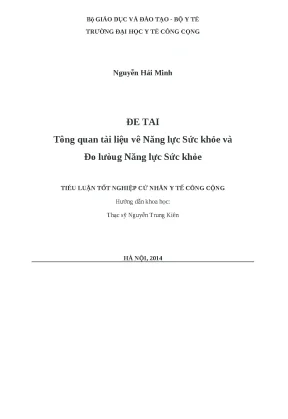 Tổng Quan Năng Lực Sức Khỏe và Phương Pháp Đo Lường Hiệu Quả