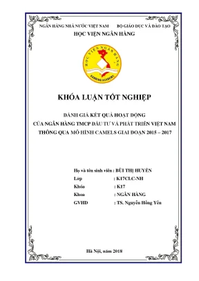 Đánh Giá Hoạt Động Ngân Hàng TMCP Đầu Tư và Phát Triển