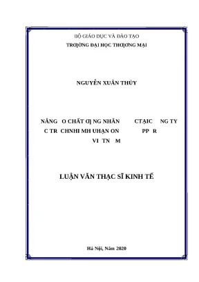 Nâng cao chất lượng nhân lực tại công ty TNHH Bona