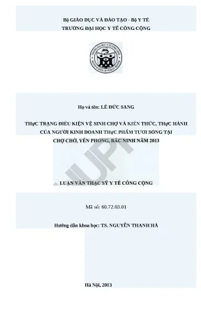Điều Kiện Vệ Sinh và Kiến Thức Kinh Doanh Thực Phẩm Tươi