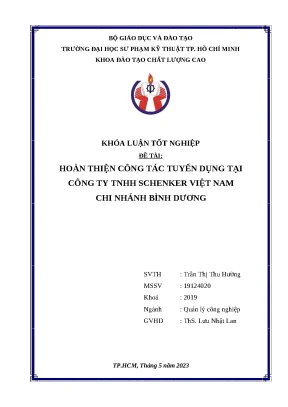 Cải Thiện Quy Trình Tuyển Dụng Tại Schenker Việt Nam