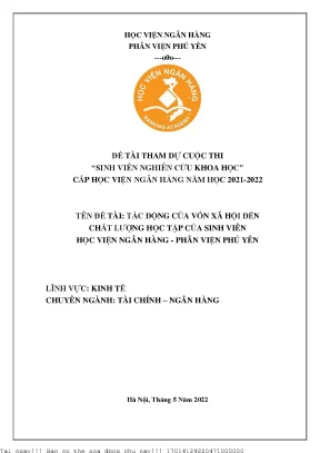 Tác động của vốn xã hội đến chất lượng học tập của sinh