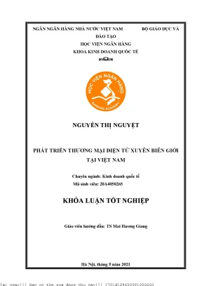 Thương mại điện tử xuyên biên giới tại Việt Nam: Cơ hội