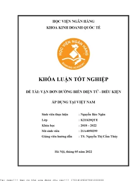Điều Kiện Áp Dụng Vận Đơn Đường Biển Điện Tử Tại Việt Nam
